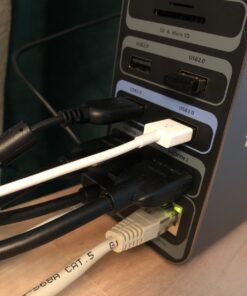 TOBENONE USB C Docking Station for 15 in MacBook - Dual Monitor Docking Station With 2 HDMI, 6 USB A, SD/Micro SD, LAN, 87W PD, Grey UDS013-No Power Adapter 53 812jnOT3JmL