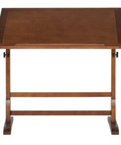 Studio Designs Vintage Drafting Table - Antique Design Solid Wood Drafting Table with Built-In Pencil Groove and Pencil Ledge - Angle Adjustable Work Surface Rustic Oak 42" 45 812ktU0 uUL