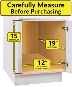 LYNK PROFESSIONAL® Slide Out Under Sink Cabinet Organizer - 11.5 in. wide x 18 inch deep - Sliding Pull Out Shelf for Inside Kitchen Cabinet or Under Sink - Lifetime Limited Warranty – Chrome 11.5x18 Chrome 32 812nCQReGL