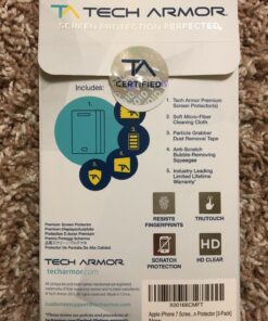 Tech Armor HD Clear Film Screen Protector Designed for Apple NEW iPhone SE 3 (2022), iPhone SE 2 (2020), iPhone 7 and iPhone 8 (4.7 Inch) 4 Pack 35 812nj1tPZRL