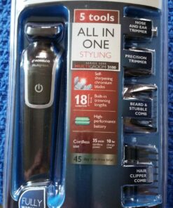 Philips Norelco Multigroom 3100 with 5 attachments and skin-friendly blades, QG3330/49 75 812p2MbYp2L