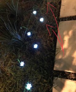 IdeaWorks JB7356 Solar Paw Print Outdoor Lights, Black 38 812pjfW8j0L