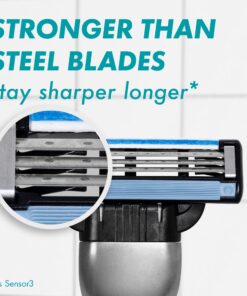 Gillette Mach3 Razor Refills for Men, 10 Razor Blade Refills Blue 10 Count (Pack of 1) 23 812qfXZV2FL