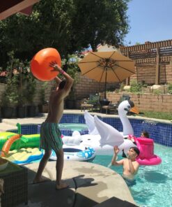 Intex Mega Swan, Inflatable Island, 76.5" X 60" X 58" Mega Float Ride-On 27 812rObCu8GL