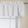 LORRAINE HOME FASHIONS Ribbon Eyelet Valance, 60 by 12-Inch, White Valance 60 in x 12 in 33 812rpMdhUjL