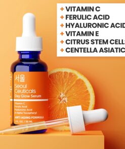 SeoulCeuticals Korean Skin Care 20% Vitamin C Hyaluronic Acid Serum + CE Ferulic Acid - Potent Anti Aging, Anti Wrinkle Korean Beauty 1oz 30 812vEHh UjL