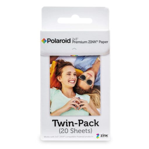 Zink Polaroid 2x3ʺ Premium Zink Zero Photo Paper 20-Pack - Compatible with Polaroid Snap/SnapTouch Instant Print Digital Cameras & Polaroid Zip Mobile Photo Printer 20 Pack Zink Paper