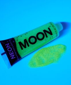 Moon Glow - Blacklight UV Glitter Face & Body Gel - 0.42oz Set of 6 - Blacklight Face Paint - glows brightly under Blacklight 22 813 kQoZ5BL