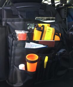 Uncle Mike's Standard Car Seat Organizer Side-Armor Car Seat Black Organizer 1,124 cu in /18.4 L, Poly Bag 53561 14 8131Aywub2L