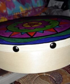 Foraineam 3 Pack 8 Inches Hand Drum Goatskin Drumhead Wood Frame Drum with Beater 16 8133TZrUoDL