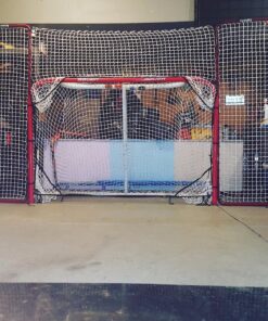 EZGoal Hockey Backstop Kit with Targets, Red/White , 10' x 6' 14 8133hknPwuL