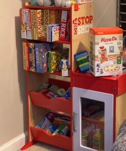 Melissa & Doug Fridge Food Wooden Play Food Set (9 pcs) - Pretend Play Kitchen Accessories, Play Food Sets For Kids Kitchen, Wooden Play Grocery Sets For Kids Ages 3+ 35 81343mj0QEL 2