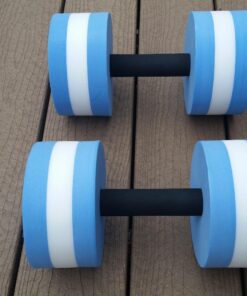 Lightweight Aquatic Exercise Dumbells - Set of 2 Foam - for Water Aerobics - By Trademark Innovations Blue 19 8134Da0BcDL