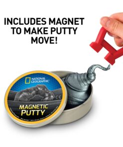 NATIONAL GEOGRAPHIC Mega Slime Kit & Putty Lab - 4 Types of Slime Plus 4 Types of Putty Including Magnetic Putty, Slime Kit for Boys and Girls, Sensory Putty Toy & Science Kit (Amazon Exclusive) 25 8134Y5E4FTS