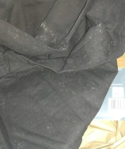 Royal Heritage Home 100% Cotton Full Size Futon Cover - Black - Washable Zippered Sofa Furniture Bed Mattress Covers - Armless Couch Zipper Slipcover Protector/Encasement 22 8137WSWka4L