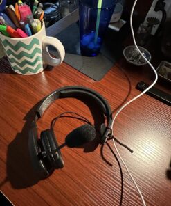 LEVN Bluetooth Headset with Microphone, Trucker Bluetooth Headset with AI Noise Cancelling & Mute Button, Wireless On-Ear Headphones 60 Hrs Working Time, for Trucker Home Office Remote Work Zoom LE-HS012 35 81383aMZhFL