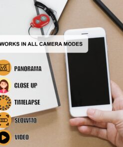 CamKix Camera Shutter Remote Control with Bluetooth Wireless Technology - Create Amazing Photos and Videos Hands-Free - Works with Most Smartphones and Tablets (iOS and Android) Red 17 8138NRibS4L