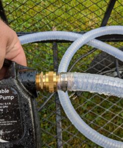 EXTRAUP 115Volt 1/2HP 1500 GPH Heavy Duty High Pressure Cast Iron Casing Water Transfer Utility Pump With Brass Connectors and Suction Strainer w/o switch 21 8139ryl6f4L