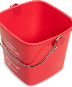 San Jamar Kleen-Pail® Plastic Cleaning Bucket 3 Quarts Red 5 813BBHSG01L