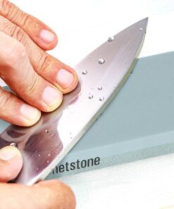Whetstone Cutlery Sided, Gray Knife Stone-Dual 400/1000 Grit Wet Block-Sharpens and Polishes Sharp Tools and Kitchen, Hunting, and Pocket Knives by Whetstone, 1-Pack, Limestone 23 813F3g8dVaL