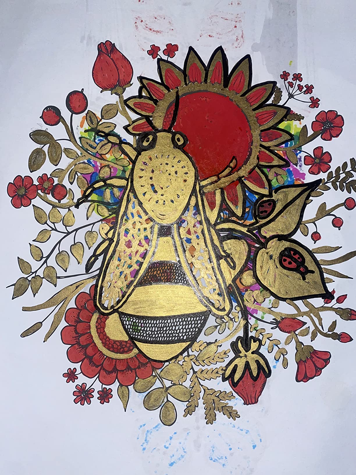 SHARPIE Oil-Based Paint Markers, Medium Point, Assorted & Metallic Colors, 5 Count - Great for Rock Painting 21 SHARPIE Oil-Based Paint Markers, Medium Point, Assorted & Metallic Colors, 5 Count - Great for Rock Painting - Image 21