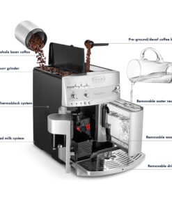 De'Longhi ESAM3300 Magnifica Super Automatic Espresso & Coffee Machine, Silver 31 813FGHSdITL