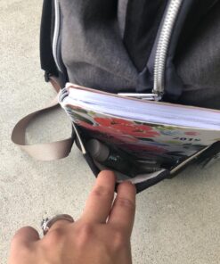 Hafmall Diaper Bag Backpack, Multifunctional Baby Diaper Bag with Stroller Hooks, Stylish Baby Bag for Mom Dad, Gray Black Black Gray 62 813GXCs3VkL