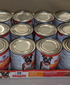 Hill's Science Diet Wet Dog Food, Adult, Light for Healthy Weight & Weight Management, 13 oz. Cans, 12-Pack 37 813HbDDQYkL