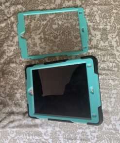 SEYMAC Stock iPad 6th/5th Generation Case with Screen Protector, 360 Rotating Stand, Drop-Proof Protection, Compatible with iPad 6th/5th/Air 2/Pro 9.7 in SkyBlue+Black 39 813Hf0gK7PL