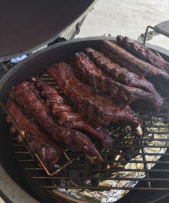 Aura outdoor products Stainless Steel Rib and Roasting Rack for Big Green Egg, Kamado Joe, Vision, Grill Dome, Primo, and All Indoor ovens 6 813HmIZXgHL