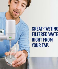 Brita Water Filter for Sink, Complete Faucet Mount Water Filtration System for Tap Water, Reduces 99% of Lead, White Faucet Mount System 30 813I0Pbi1rL