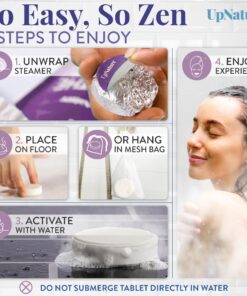 UpNature Shower Steamers Aromatherapy, Calm 12pcs - Lavender Shower Steamer Restore Relaxation, Essential Oil Lavender Shower Bath Bombs Tablets for Stress Relief, Self Care Gifts for Women & Men Calm Relaxation 19 813I7hoCRL