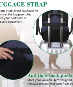 MATEIN Laptop Backpack,Slim Travel Backpack with Laptop Compartment for Men Women,College Daypack Gift Computer Bag fits 15.6 Inch Notebook, Blue 40 813IRLPOyCL