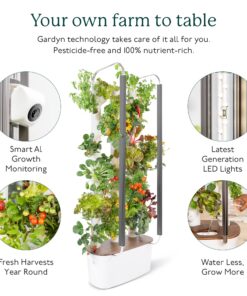 Alternative view of Gardyn 3.0 Hydroponics Growing System & Vertical Garden Planter | Indoor Smart Garden| Includes 30 Non-GMO Indoor Plants, Herbs & Vegetables & LED Grow Lights for Your Home Indoor Gardening System GEN 3.0