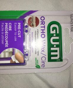 GUM - 10070942007242 Orthodontic Wax, Mint with Vitamin E and Aloe Vera (Pack of 6) (Pack of 6) 32 813LZ4K0tJL