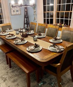 Signature Design by Ashley Berringer 17.5 Inch Rustic Traditional Dining Bench, Brown 35 813MBPs0owL