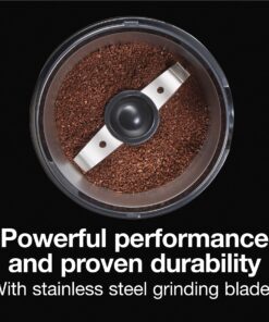 Proctor Silex Fresh Grind 4oz Electric Coffee Grinder for Beans, Spices and More, Retractable Cord, Stainless Steel Blades, Black 10 813OJ1IKqS