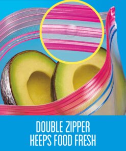 Ziploc Storage Bags, For Food, Sandwich, Organization and More, Smart Zipper Plus Seal, Gallon, 38 Count, Pack of 3 (114 Total Bags) 12 813OKlS5uNL