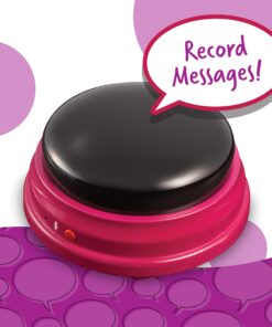 Learning Resources Recordable Answer Buzzers - Set of 4, Ages 3+ | Pre-K Personalized Sound Buzzers, Recordable Buttons, Game Show Buzzers, Perfect for Family Game and Trivia Nights 18 813OkXkHFpL