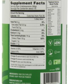 Manitoba Harvest HEMP PRO FIBER, 16 Ounce Tubs (Pack of 2) 11 813PBqv5uyL