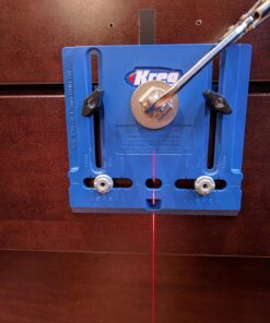 KREG KHI-Pull Cabinet Hardware Jig - for Cabinet Door Handles - Drilling Guide for Cabinet Doors - Creates Straight, Even Holes - Durable Drill Guides 55 813QZeYVnwL