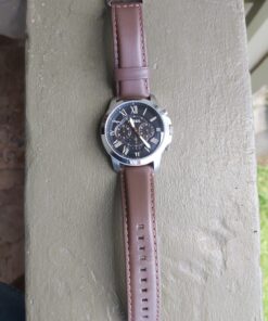 Fossil Grant Men's Watch with Chronograph Display and Genuine Leather or Stainless Steel Band Brown 50 813R3iE8RkL