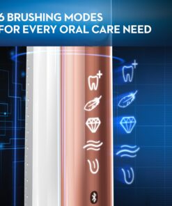 Oral-B Genius 8000 Electric Toothbrush with Bluetooth Connectivity, Rose Gold 18 813R4M63xHL