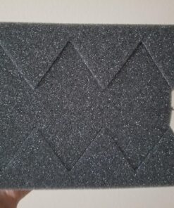 Professional Acoustic Foam Panels - Wedge Style 12x12x2” Tiles - 4 Pack - Studio Foam for Sound Dampening - Soundproofing Foam for Walls and Ceilings (Charcoal Color) Charcoal 38 813RZRWT0 L