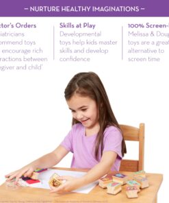 Melissa & Doug Disney Princess Wooden Stamp Set: 9 Stamps, 5 Colored Pencils, and 2-Color Stamp Pad With Washable Ink For Kids Ages 4+ 18 813S8THPHiL 3