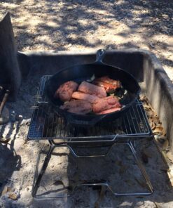 Quick Grill Medium: Original Folding Charcoal BBQ Grill Made from Stainless Steel/Carrying Bag for Backpacking Included / 42 813SOlROlZL