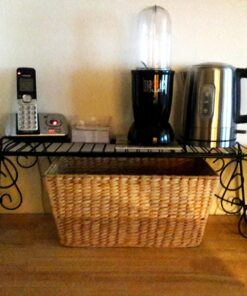 Expandable Scroll Metal 1 shelve,Over The Sink Shelf - Black 29 813U5YmN1oL