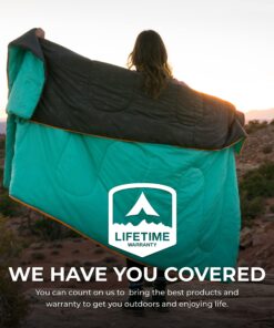 TETON Sports Cascade Double Sleeping Bag; Lightweight, Warm and Comfortable for Family Camping, Teal, 87" x 60" Cascade Double-Wide 31 813VWNE3dcL