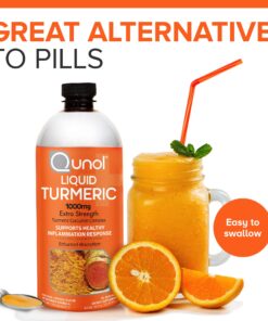Qunol Liquid Turmeric Curcumin with Black Pepper, Turmeric Supplement 1000mg, Extra Strength, Joint Health, 40 Servings, 20.3 fl oz 40 Servings (Pack of 1) 23 813VlC3iQBL