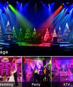 36LEDs Stage Par Lights 4 Pack - RGB LED Par Lights Sound Activated Auto Play by Remote & DMX Control Uplights for Wedding Birthday Church Music Light Show DJ Dance Party Events Stage Lighting 36LEDs Par Lights 4 Pack 16 813WLDcc4dL